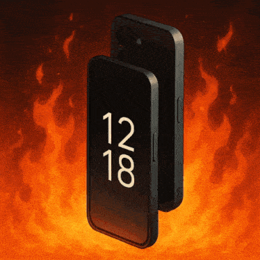 a phone displays the time of 12:08 on its screen