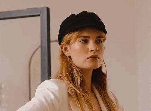 Lily James Straight Face GIF - Lily James Straight Face Serious GIFs
