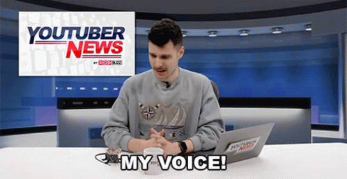 My Voice Benedict Townsend GIF - My Voice Benedict Townsend Youtuber News GIFs