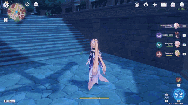 a screenshot of a video game shows a character with a very high level