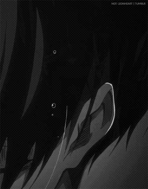 a close up of a person 's face with the words not-leonheart tumblr below