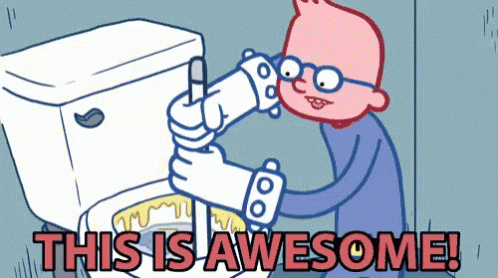 This Is Awesome Enthusiasm GIF - This Is Awesome Enthusiasm Cleaning Toilet GIFs