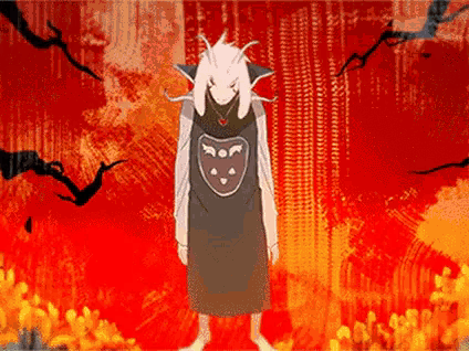 a cartoon character with a shield on his chest is standing in front of a red background