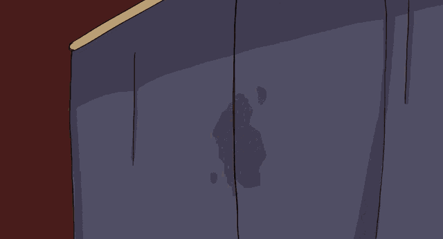 a cartoon drawing of a person 's face with a swirl of liquid coming out of it