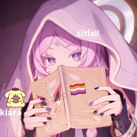 a drawing of a girl reading a book with the name citlali on the bottom