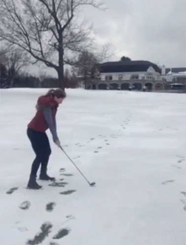 Driving In The Snow GIF - Driver Snow Golf GIFs