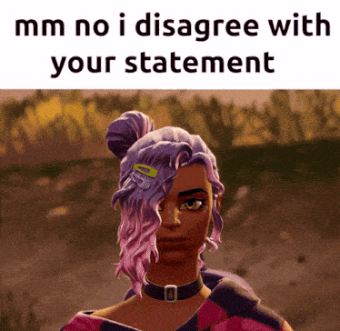 Mm No I Disagree With Your Statement Fortnite GIF - Mm No I Disagree With Your Statement Fortnite Ava GIFs