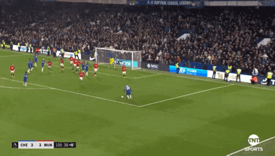 a soccer game between chelsea and manchester united is being shown on tnt sports