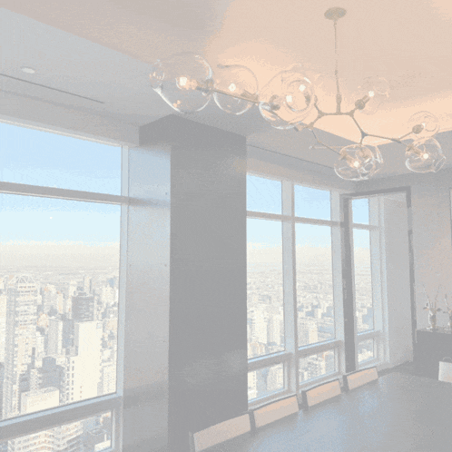an ad for new york chandelier cleaning services