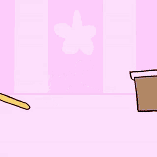 a cartoon cat is holding a person 's head in its paws and giving a thumbs up .