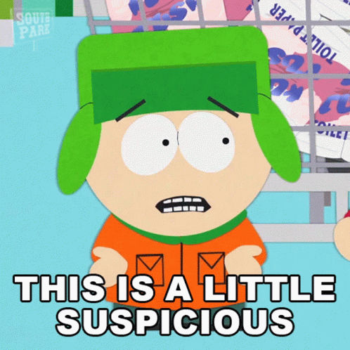 This Is A Little Suspicious Kyle Broflovski GIF - This Is A Little Suspicious Kyle Broflovski South Park GIFs
