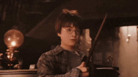 a picture of harry potter holding a wand with the words you 've got this