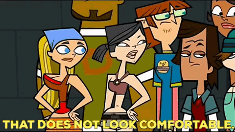 Total Drama World Tour That Does Not Look Comfortable GIF - Total Drama World Tour That Does Not Look Comfortable Uncomfortable GIFs