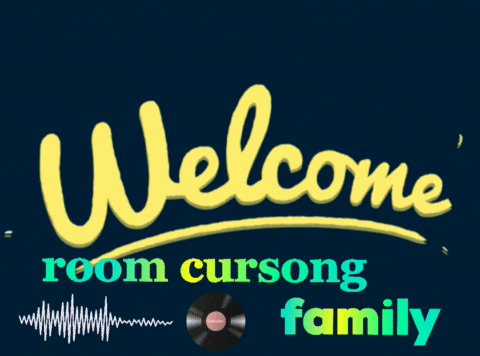 a sign that says welcome room cursorg family