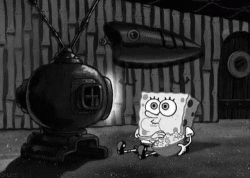 Spongebob Watching Movies GIF