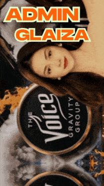 an ad for the voice gravity group with a woman on it