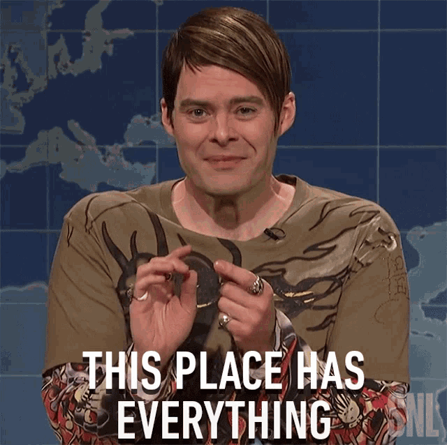 This Place Has Everything Stefon GIF - This Place Has Everything Stefon Saturday Night Live GIFs