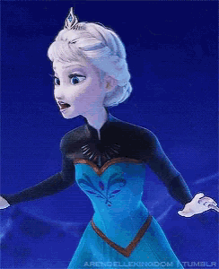 a close up of elsa from frozen wearing a tiara