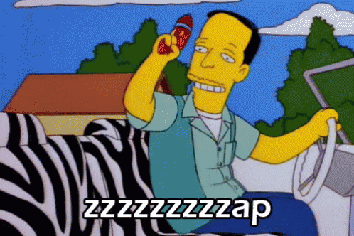 Simpsons Zzzzzzzap GIF - Simpsons Zzzzzzzap Zap GIFs