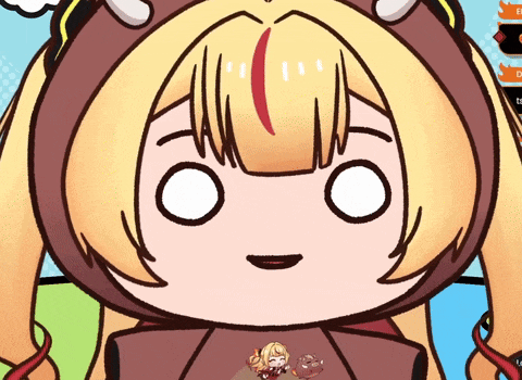 a cartoon drawing of a girl wearing a hoodie with a sticker that says ' i love you ' on it