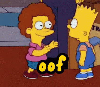 Oof Bart Simpson Oof GIF - Oof Bart Simpson Oof Bart Pushing GIFs