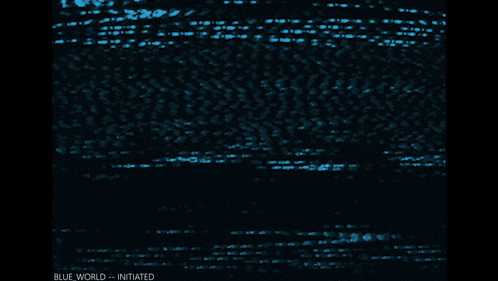 a blue background with the words blue world initiatived at the bottom
