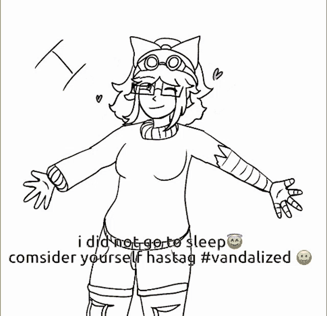 a black and white drawing of a girl with hearts around her and the words i love you above her