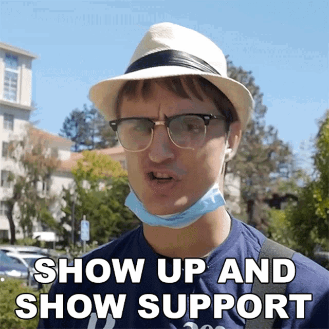 Show Up And Show Support Danny Mullen GIF - Show Up And Show Support Danny Mullen Give Your Support By Showing Up GIFs