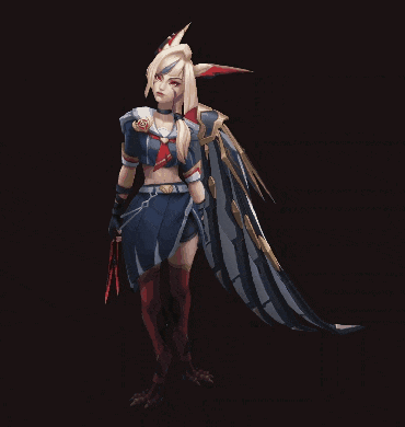 a computer generated image of a person with wings on a black background