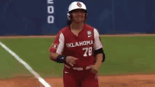 Homerun Queen Oklahoma Softball GIF - Homerun Queen Oklahoma Softball Ou Softball GIFs