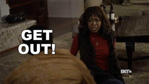 Get Out Whitney Houston GIF - Get Out Whitney Houston The Bobby Brown Story GIFs