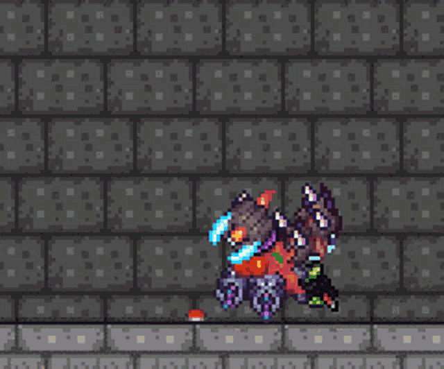 a video game with a monster that has 248 damage on it