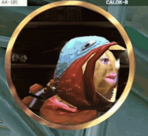 a picture of a person in a circle with the name calok-b on the bottom