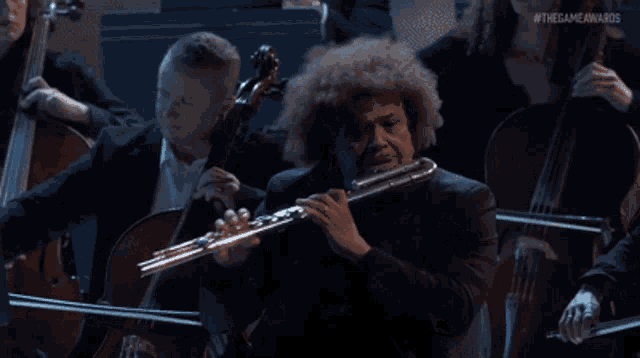 The Game Awards Flute GIF - The Game Awards Flute Afro GIFs