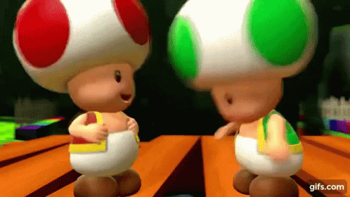 Toad Mario GIF - Toad Mario Laughing Hysterically GIFs