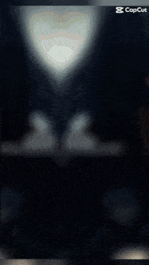 a blurred image of a person 's face with the caption capcut at the bottom