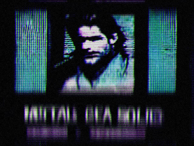 a tv screen shows a picture of a man and the words initial fla fluid