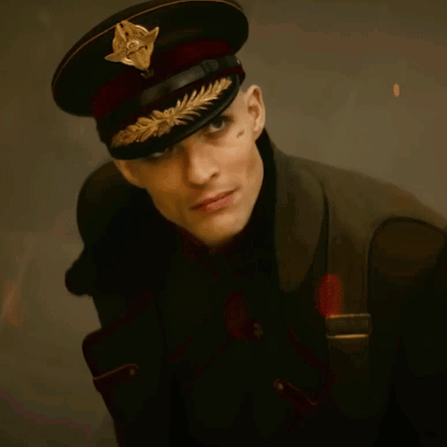 Looking Up Admiral Atticus Noble GIF - Looking Up Admiral Atticus Noble Rebel Moon GIFs