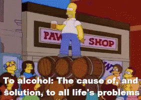 A Toast To Alcohol GIF - The Simpsons Homer Simpson Alcohol GIFs