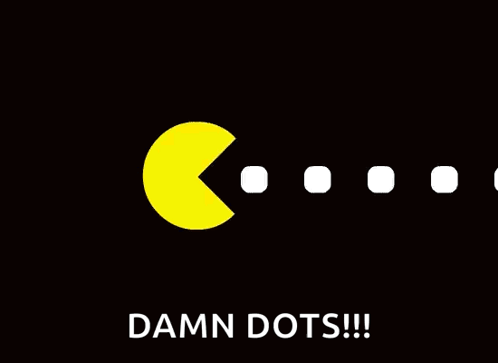 Pacman Eating Dots GIF - Pacman Eating Dots Hungry GIFs