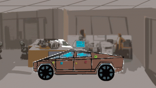 Streetscapes The Office GIF - Streetscapes The Office Cybertruck GIFs