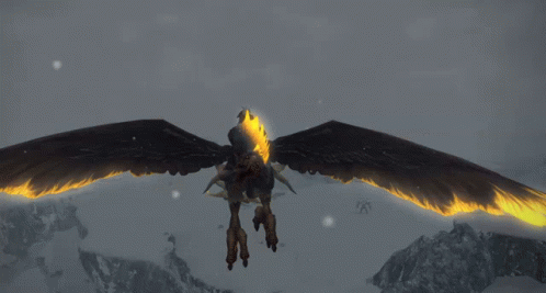Chione Ff14 GIF - Chione Ff14 Wings Flapping GIFs