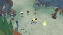 a group of people are playing a video game .