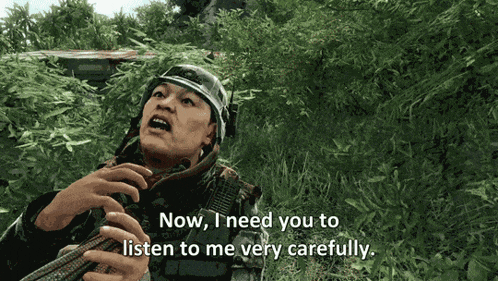 a video game character says now i need you to listen to me carefully