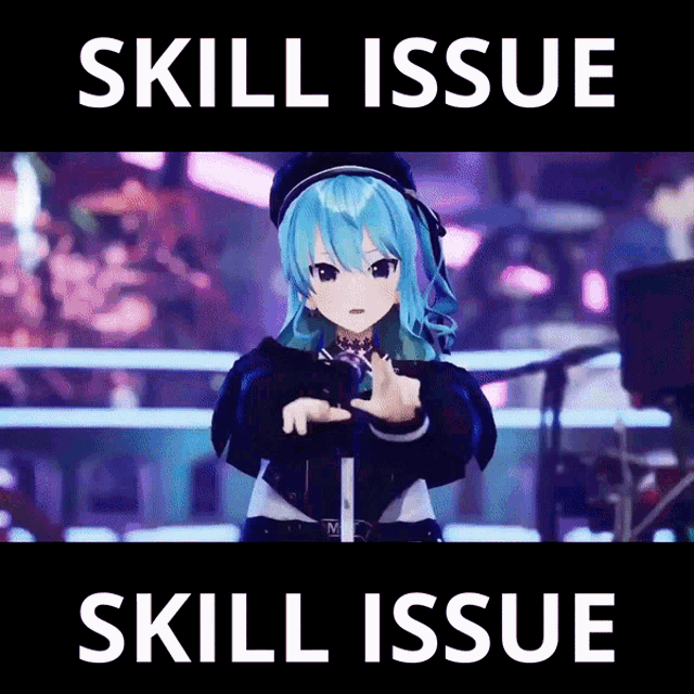 Suisei Skill Issue GIF - Suisei Skill Issue GIFs