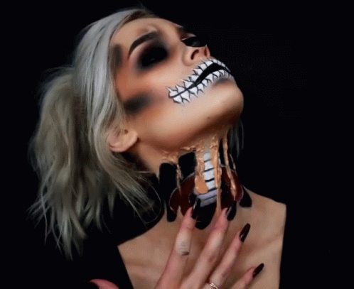 Face Makeup Realistic GIF - Face Makeup Realistic Freaky GIFs