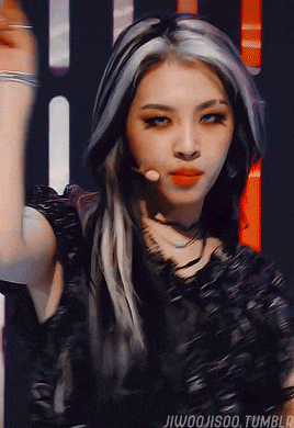a close up of a woman 's face with the words jiwoojisoo tumblr written below her