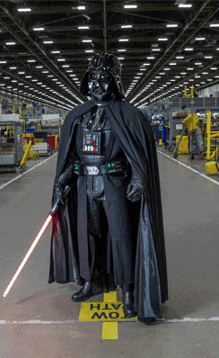 Vader Comming For You Vader Walking GIF - Vader Comming For You Vader Walking Darth Vader With Light Saber GIFs