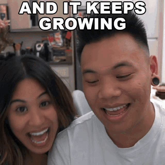 And It Keeps Growing Alyssa Navarro GIF - And It Keeps Growing Alyssa Navarro Aj Rafael GIFs