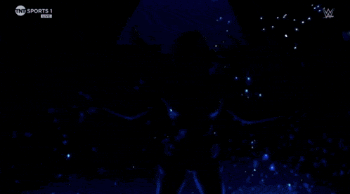 a woman in a bikini is standing in the water with her arms outstretched